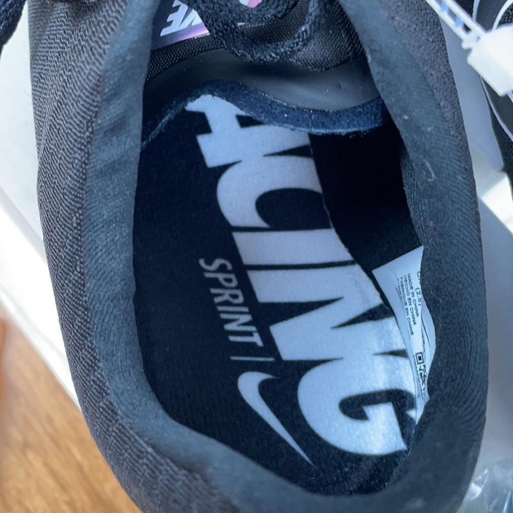 NWT NIKE Black Superfly Elite Trackshoes Spikes - Picture 7 of 9